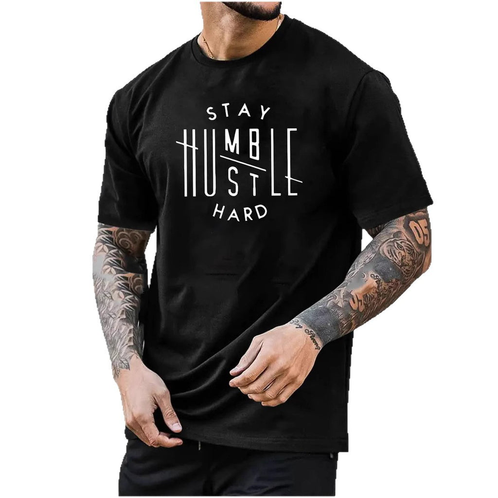 New Mens Top With A Printed Short-sleeve Design