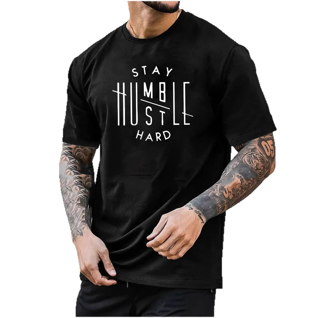 New Mens Top With A Printed Short-sleeve Design
