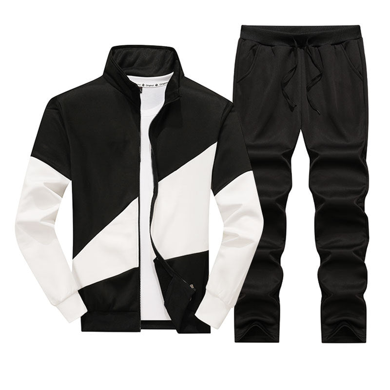 Mens Running Sweatsuit Cardigan For Young Men