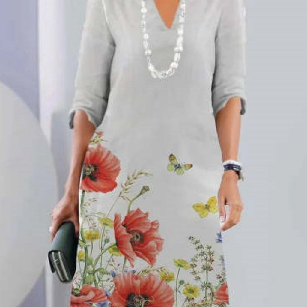 Womens Casual Dress With 3D Digital Print