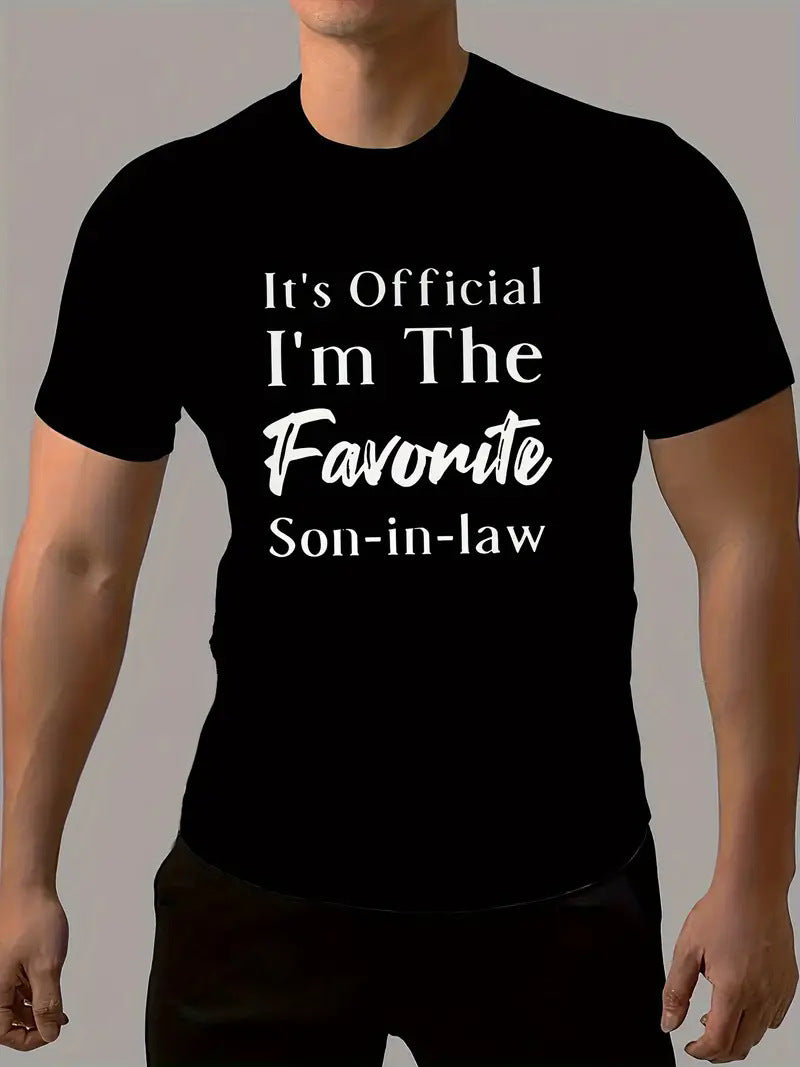 New Mens Top With A Printed Short-sleeve Design