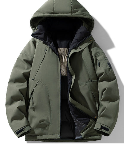 Mens Sporty Casual Cottonpadded CoatMens Workwear Jacket Mens Winter Cottonpadded Outerwear