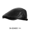 AutumnWinter American-style Leather Trapper Hat Men's Vintage Painter's Cap