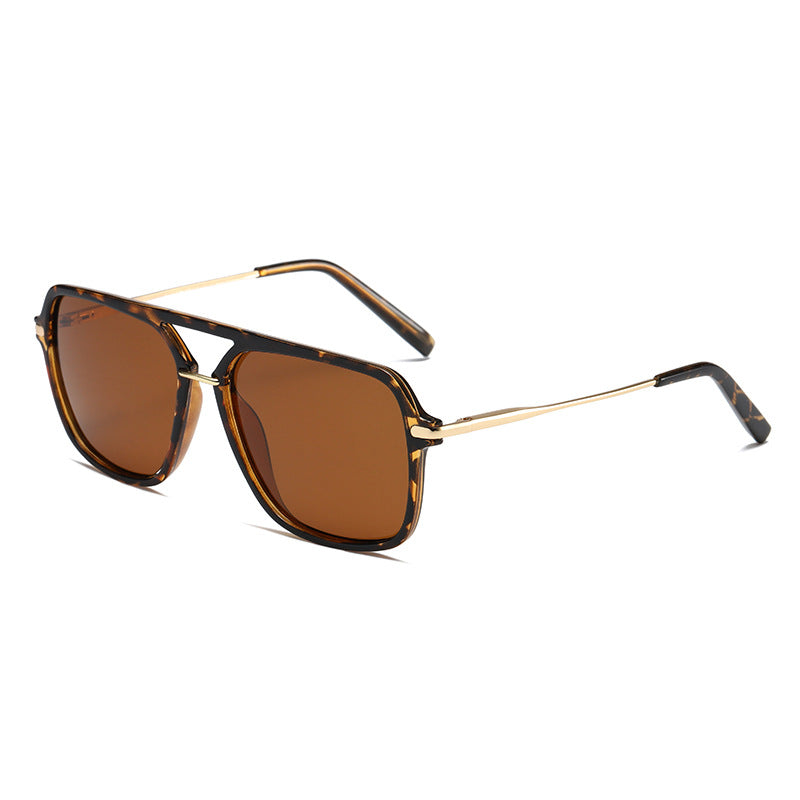 Classic Dual-Beam Sunglasses Mens Fashion Sunglasses
