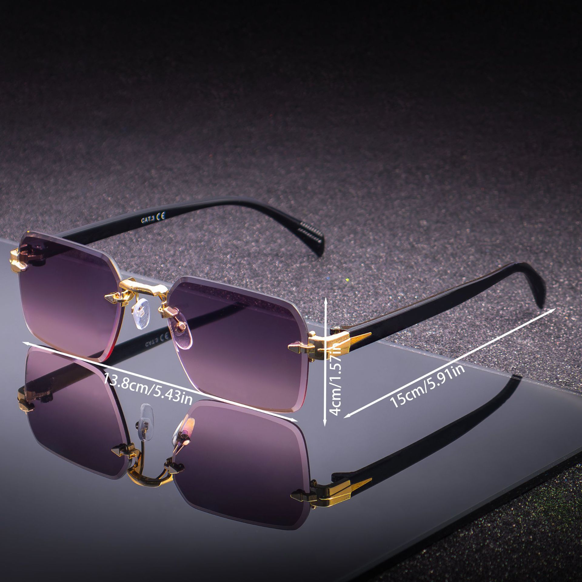 Men's Frameless Fashion Sunglasses