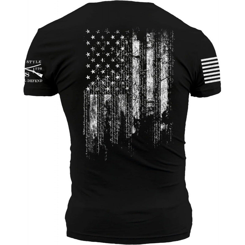 Solid Color Printed Cotton Mens Shirt