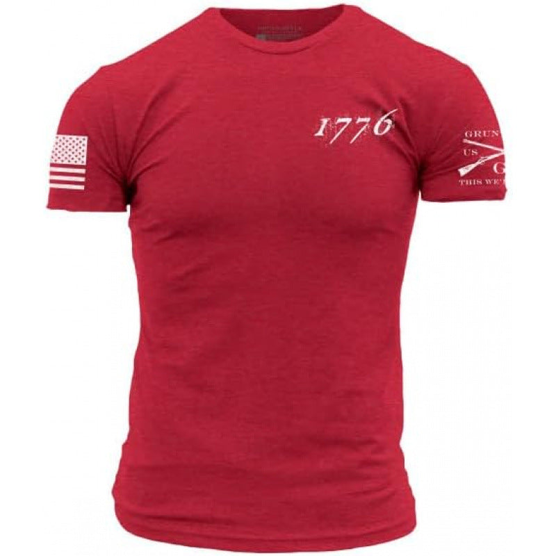 Solid Color Printed Cotton Mens Shirt